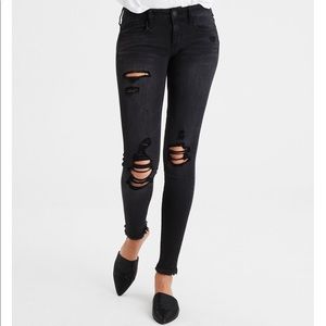 Black American Eagle Low rise Jegging